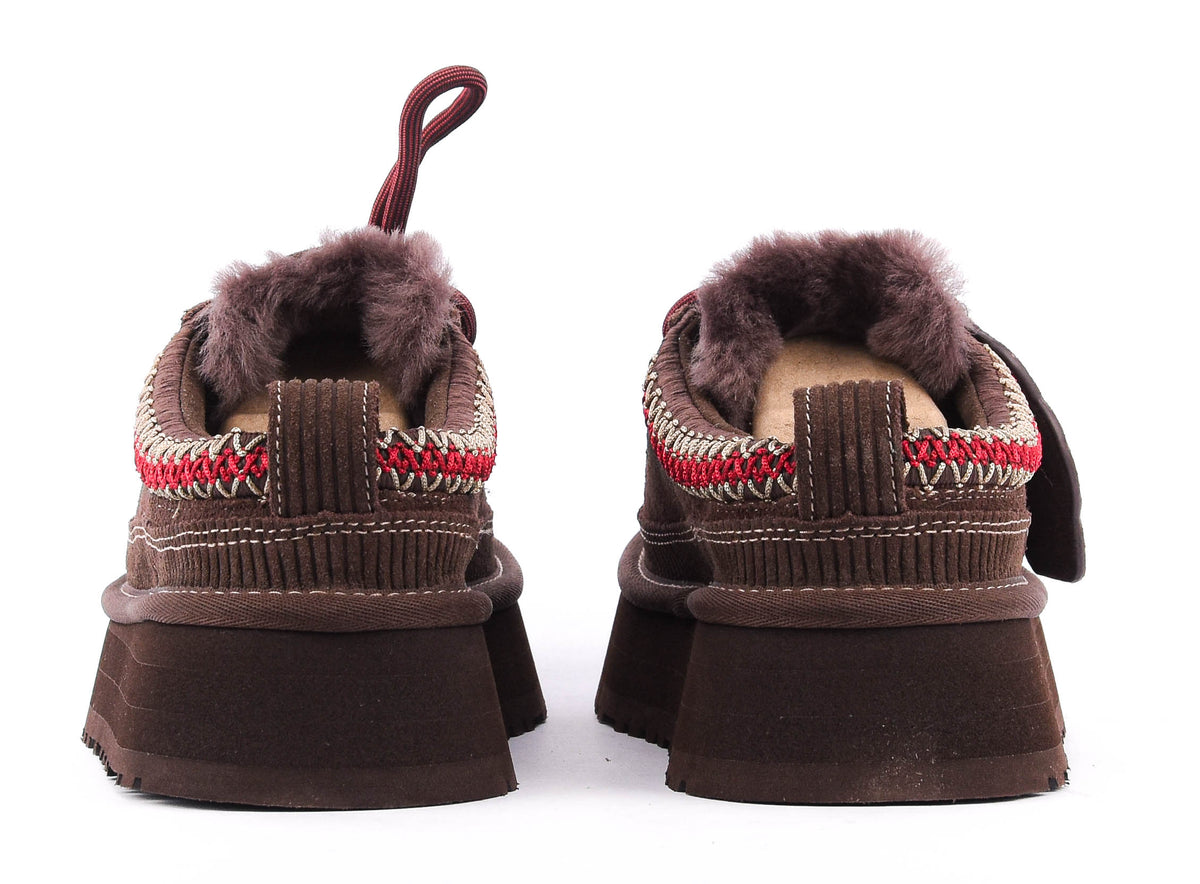 UGG HERITAGE LACE UP SLIPPER BURNT CEDAR