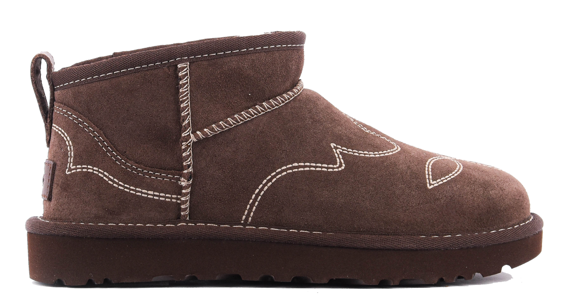 UGG CLASSIC ULTRA MINI WESTERN BURNT CEDAR