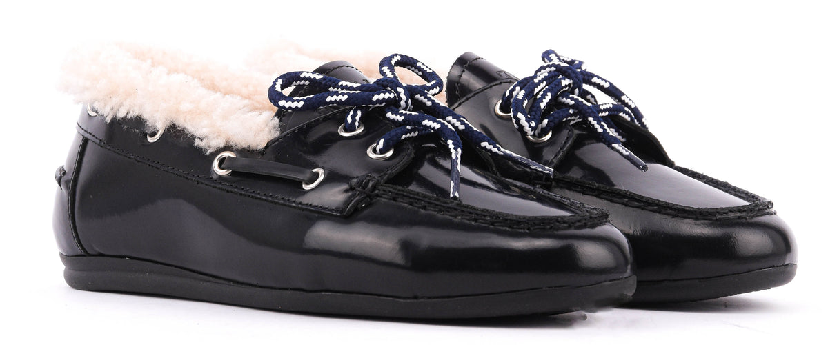 TORAL BOAT SHOE HIGHSHINE DARK BLUE