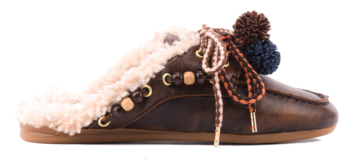 TORAL BLANCHE ACCESSOIRES BROWN LEATHER
