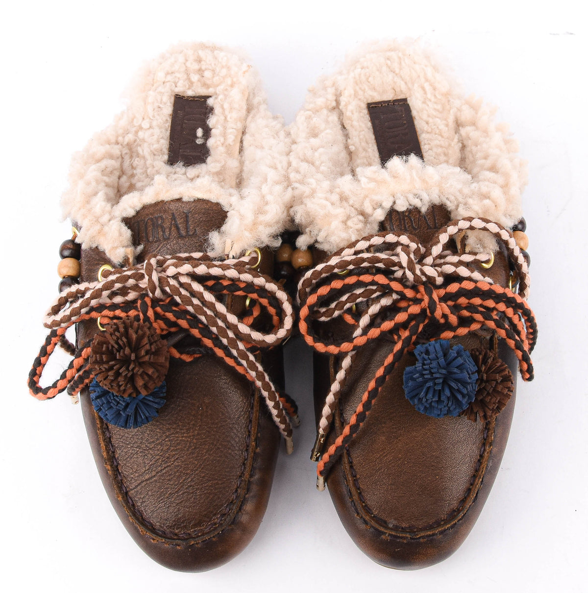 TORAL BLANCHE ACCESSOIRES BROWN LEATHER