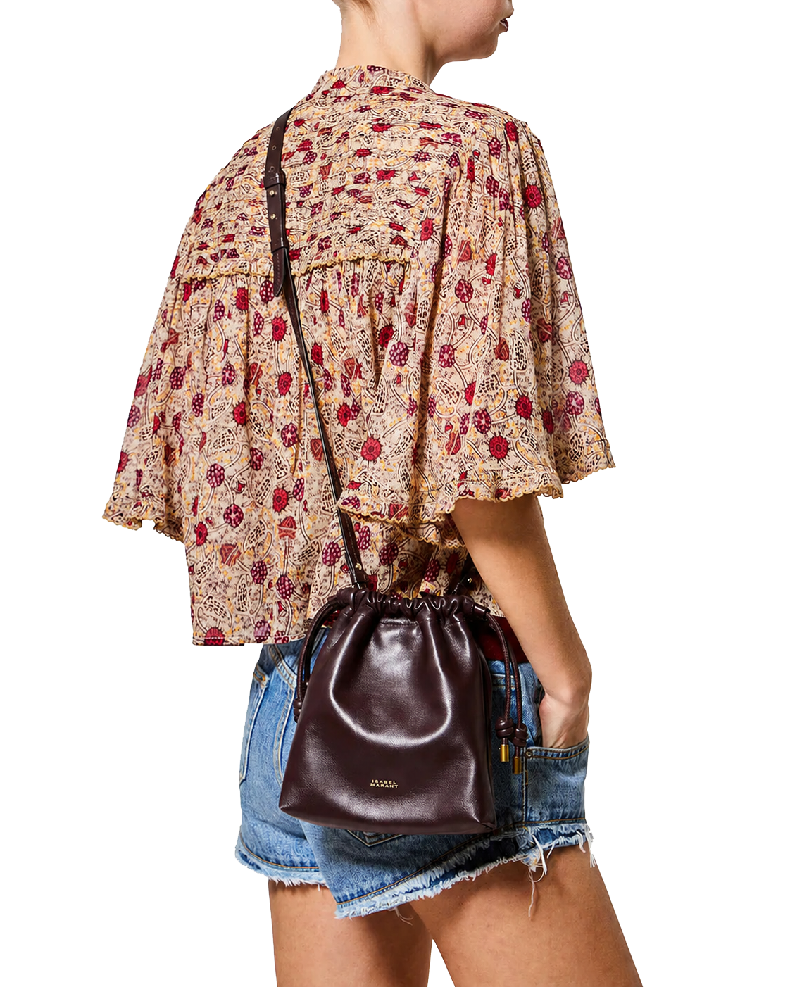 ISABEL MARANT SILVEN MINI BURGUNDY