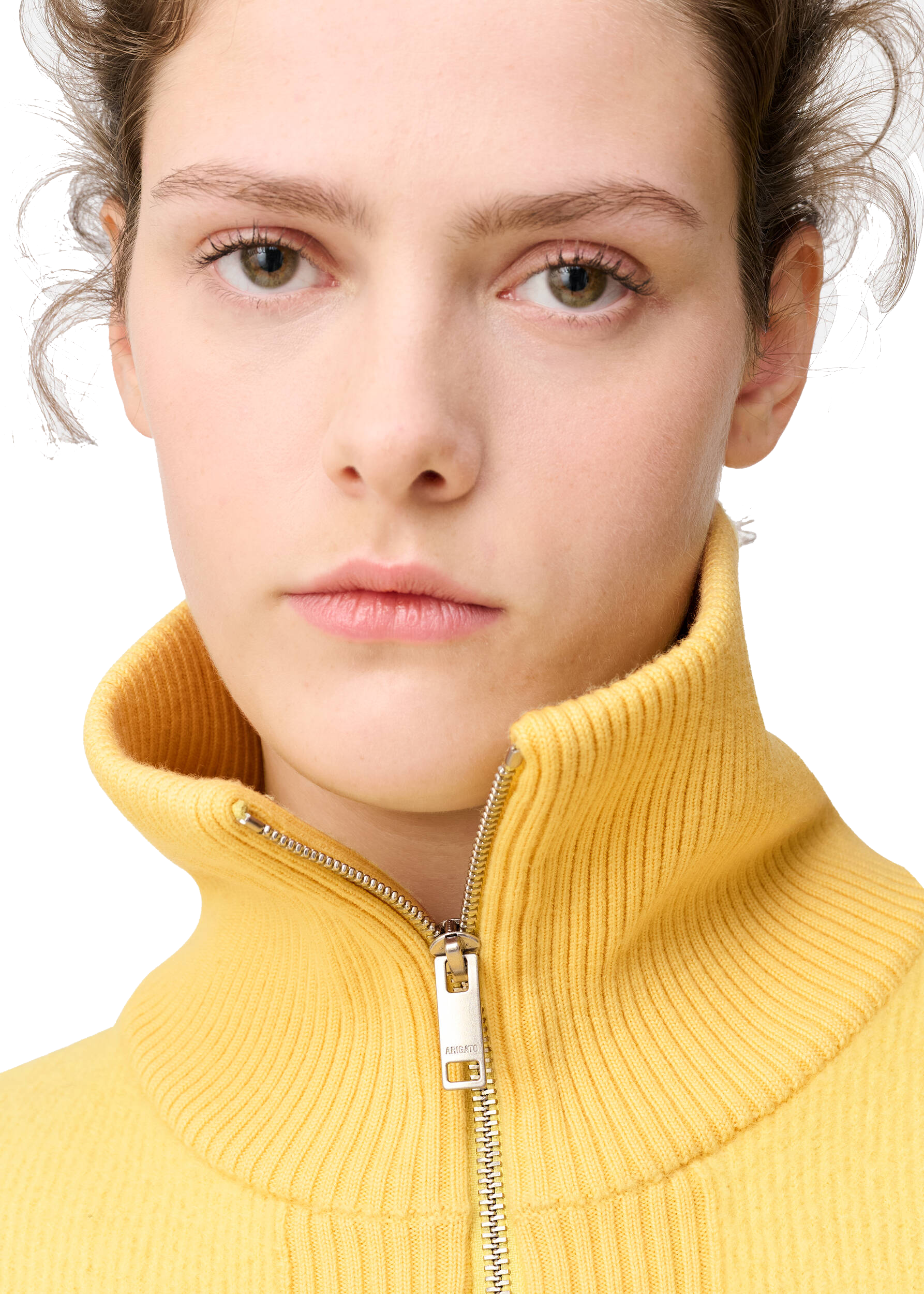 AXEL ARIGATO VERVE ZIP-UP CARDIGAN YELLOW