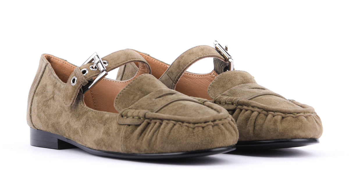 BIBI LOU AMARIS LOAFER OLIVE GREEN