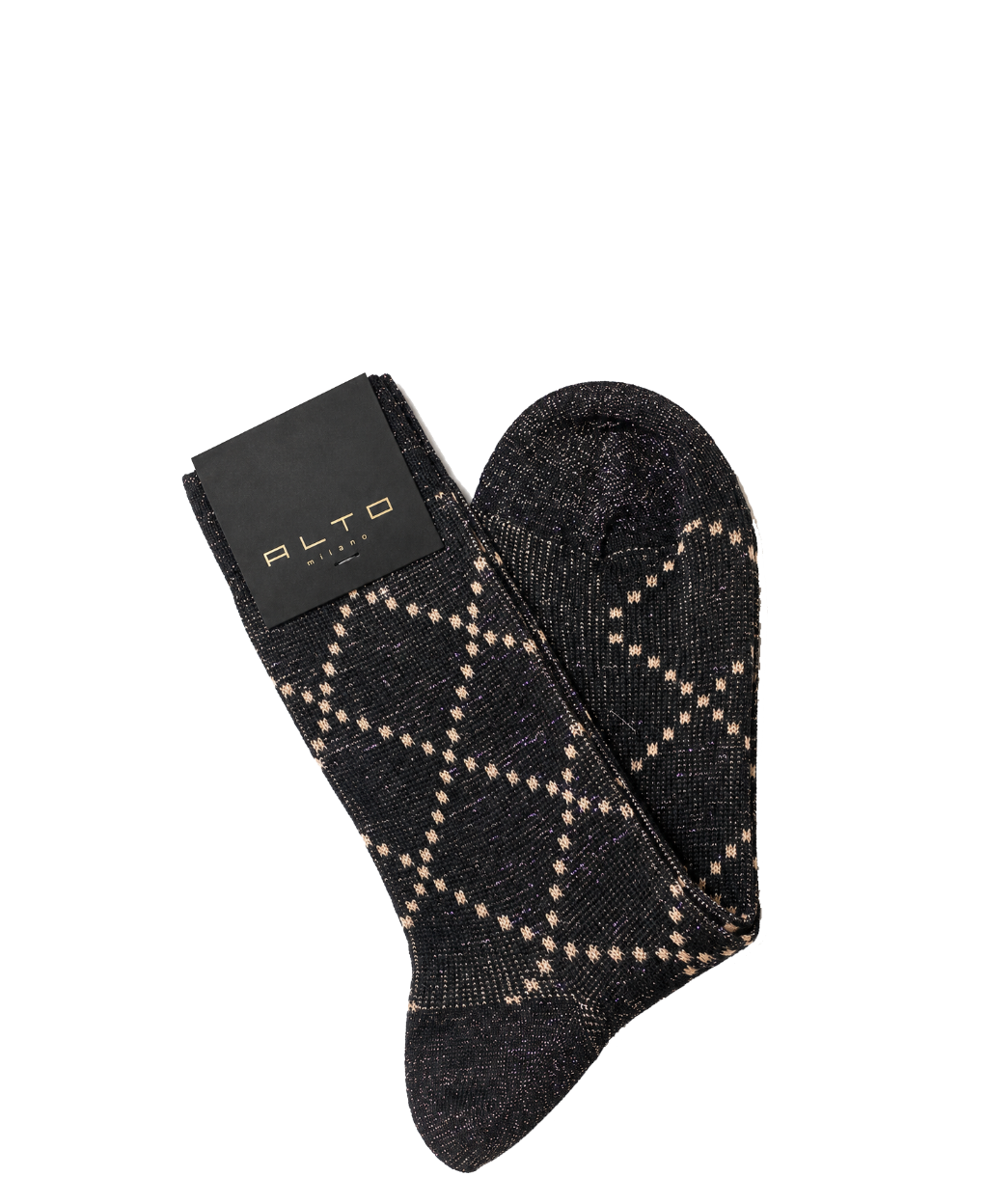 ALTO SOCKS CHECK NERO