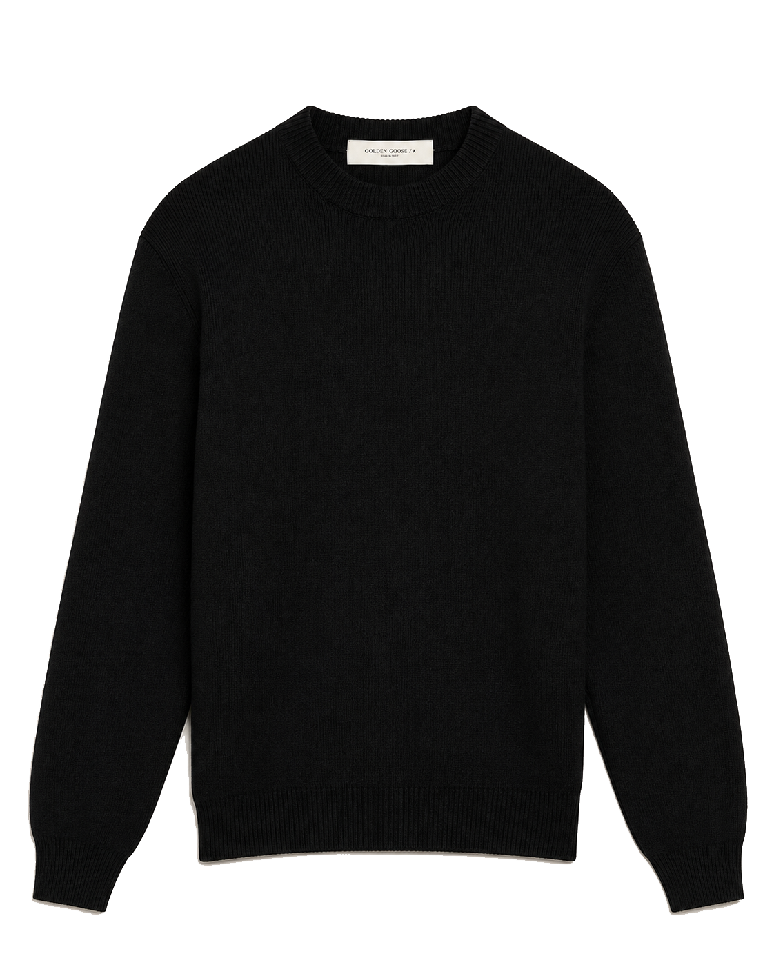 GOLDEN GOOSE SWEATER LOGO BLACK