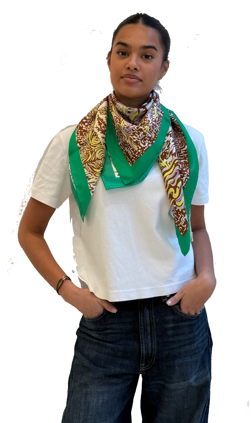 MANTERO HIDE AND SEEK 90 X90 BROWN WHITE