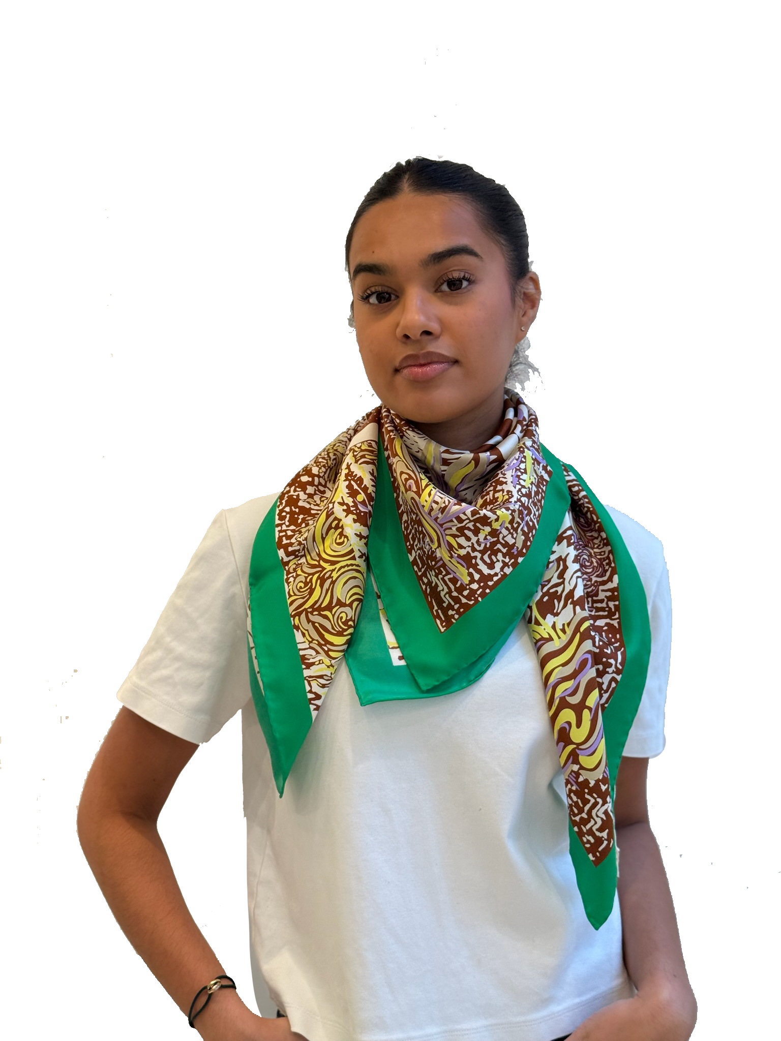 MANTERO HIDE AND SEEK 90 X90 BROWN WHITE