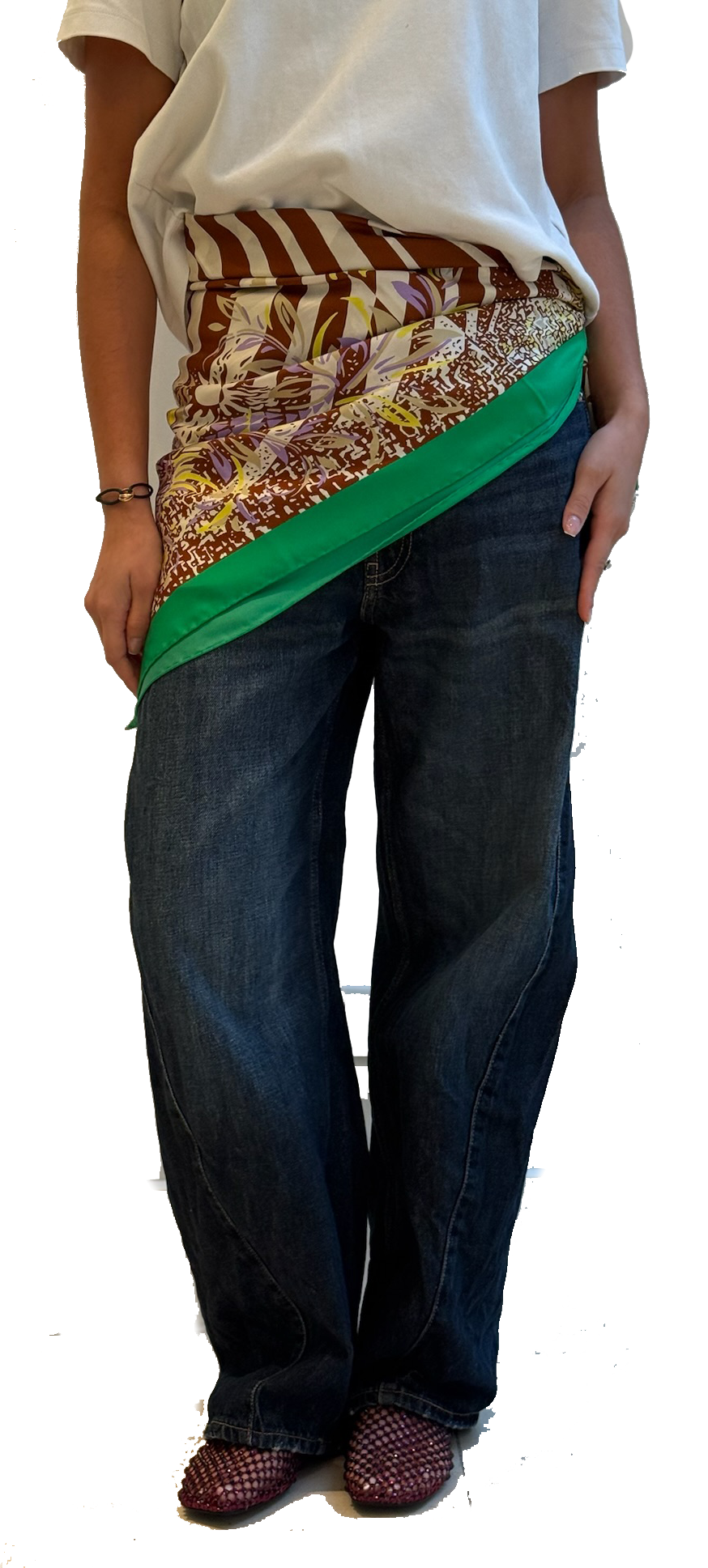 MANTERO HIDE AND SEEK 90 X90 BROWN WHITE