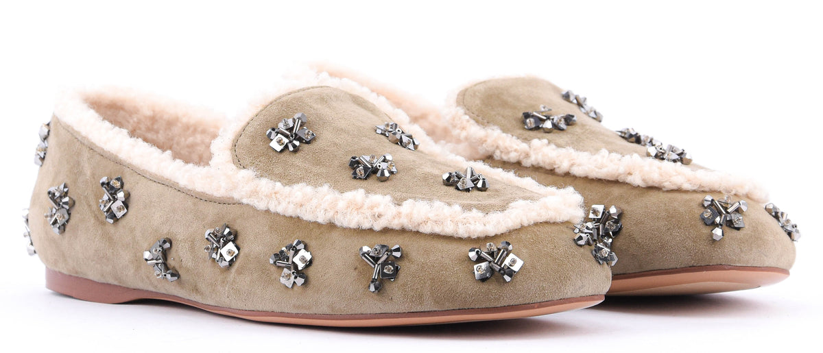 LOLA CRUZ  NIVEA LOAFERS LIGHT GREEN