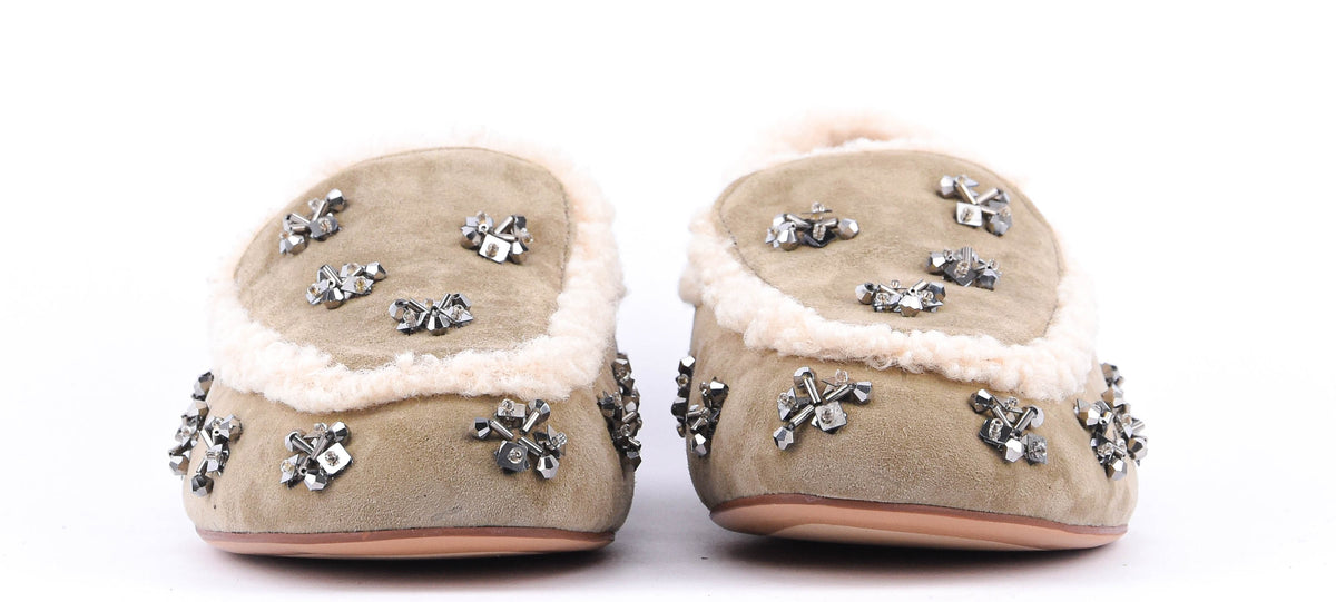 LOLA CRUZ  NIVEA LOAFERS LIGHT GREEN