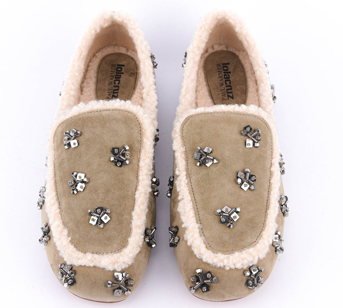 LOLA CRUZ  NIVEA LOAFERS LIGHT GREEN