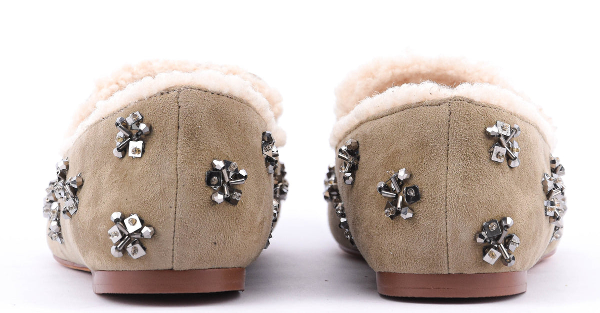 LOLA CRUZ  NIVEA LOAFERS LIGHT GREEN