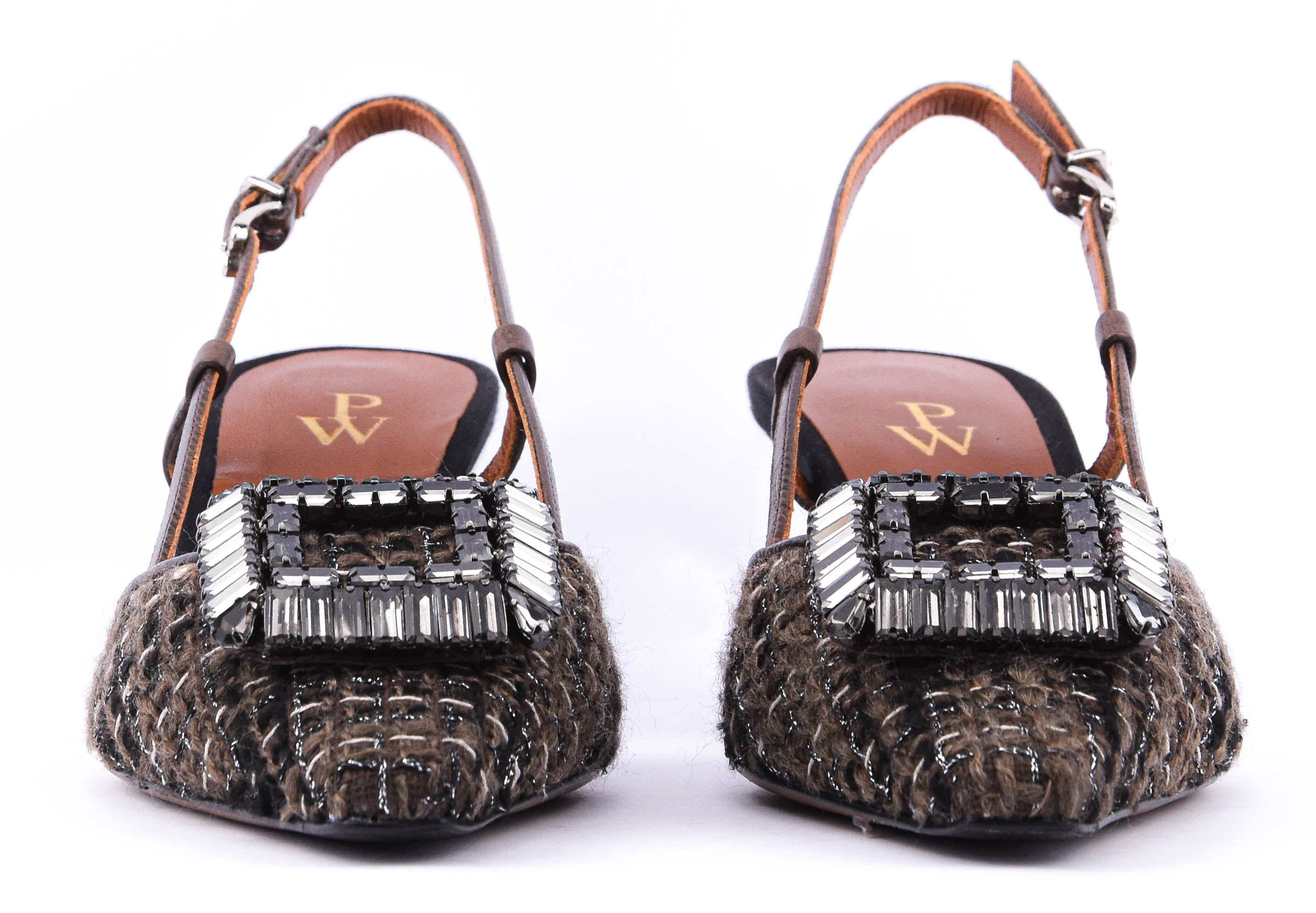 PAUL WARMER LOULOU SQUARE BOUCLE TAUPE
