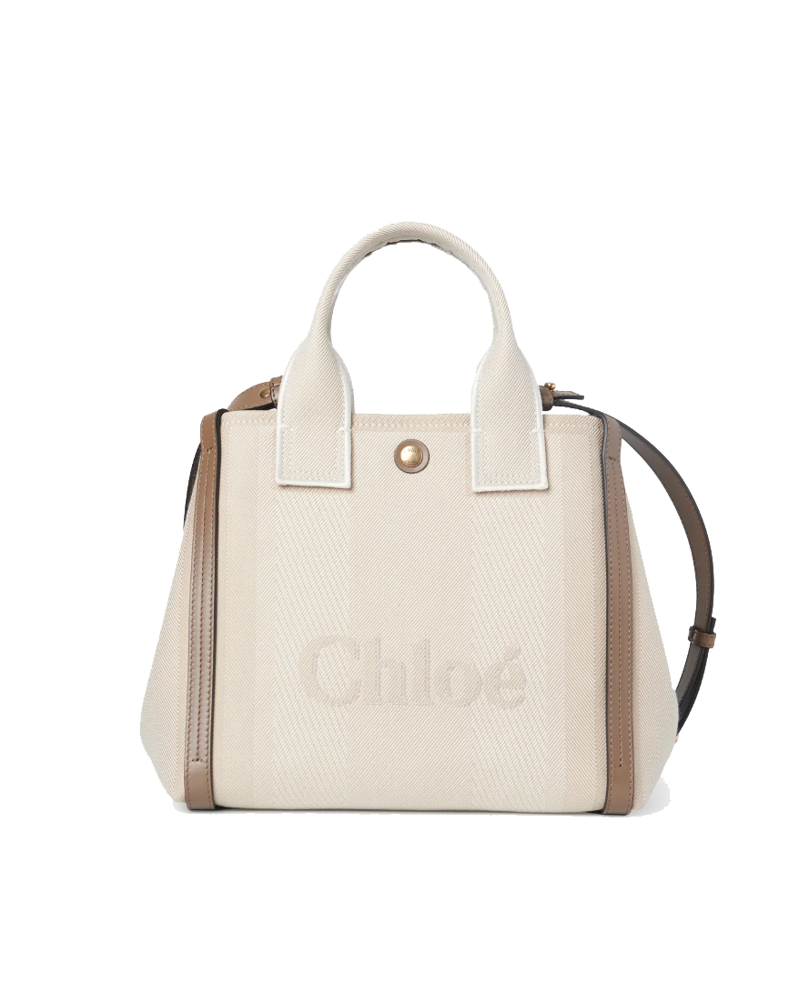 CHLOE CARRY TOTE BAG BEIGE SMALL