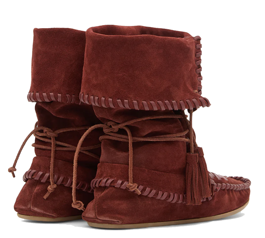 ISABEL MARANT WINKI BOOT BURGUNDY