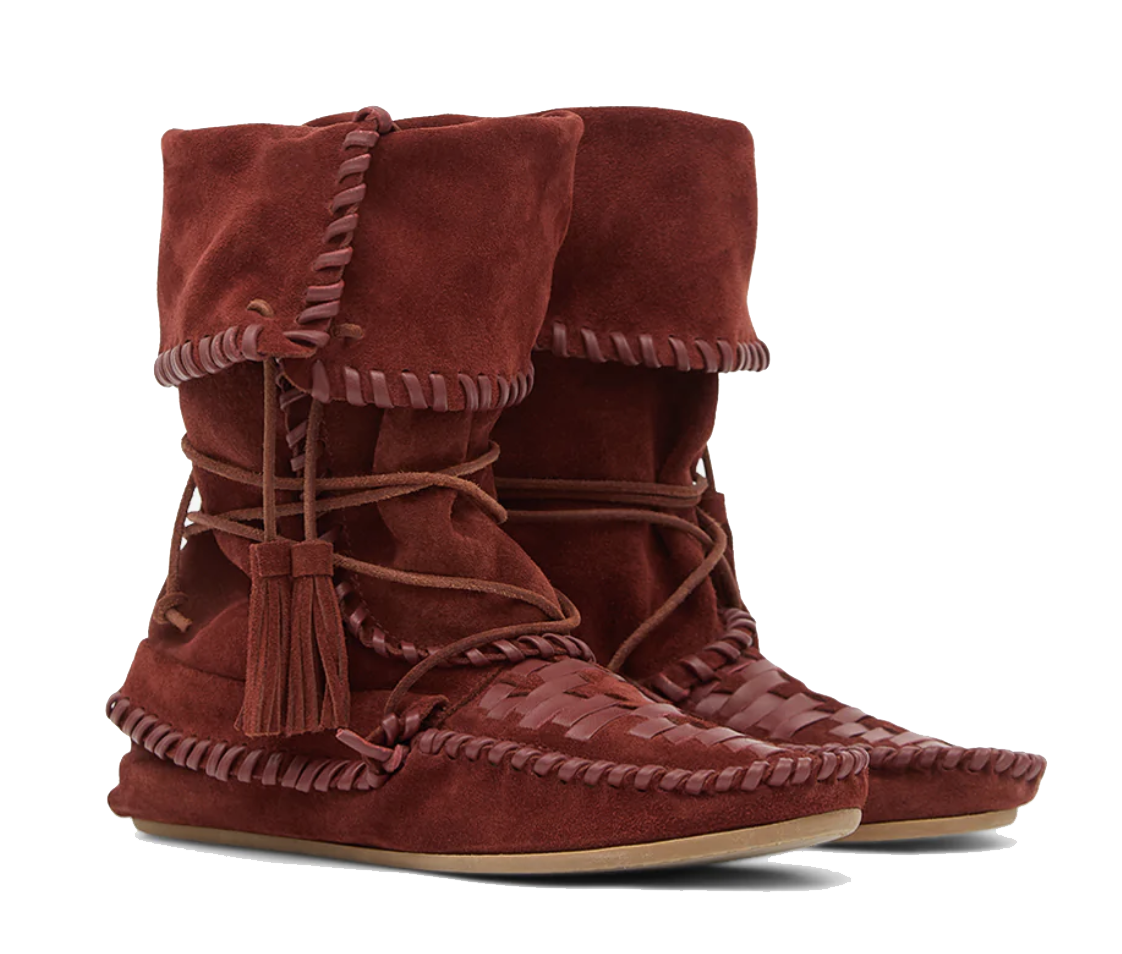 ISABEL MARANT WINKI BOOT BURGUNDY