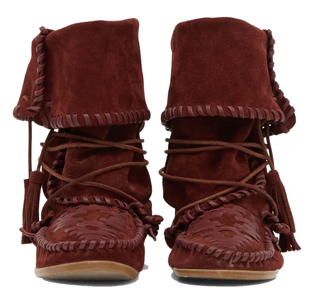 ISABEL MARANT WINKI BOOT BURGUNDY