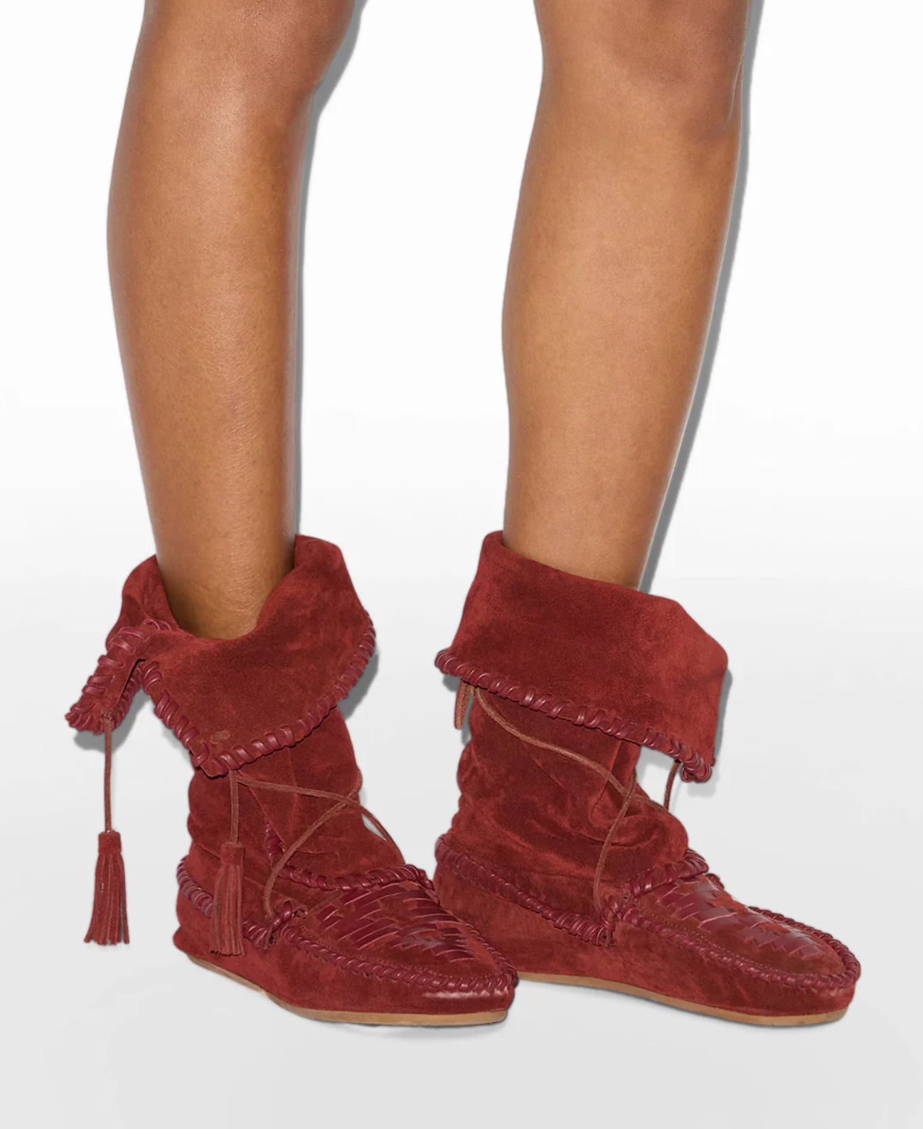 ISABEL MARANT WINKI BOOT BURGUNDY