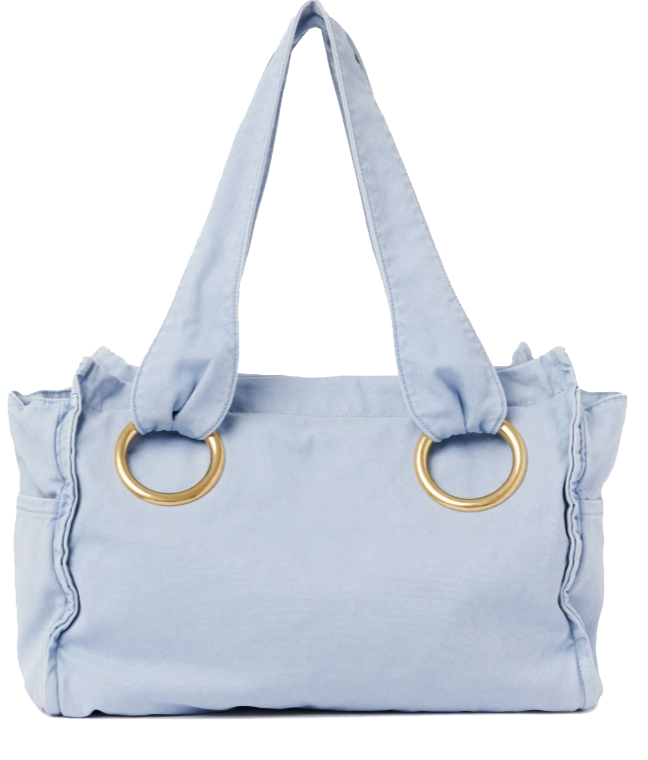 CHLOE PLAGE MEDIUM TOTE PEBBLE BLUE