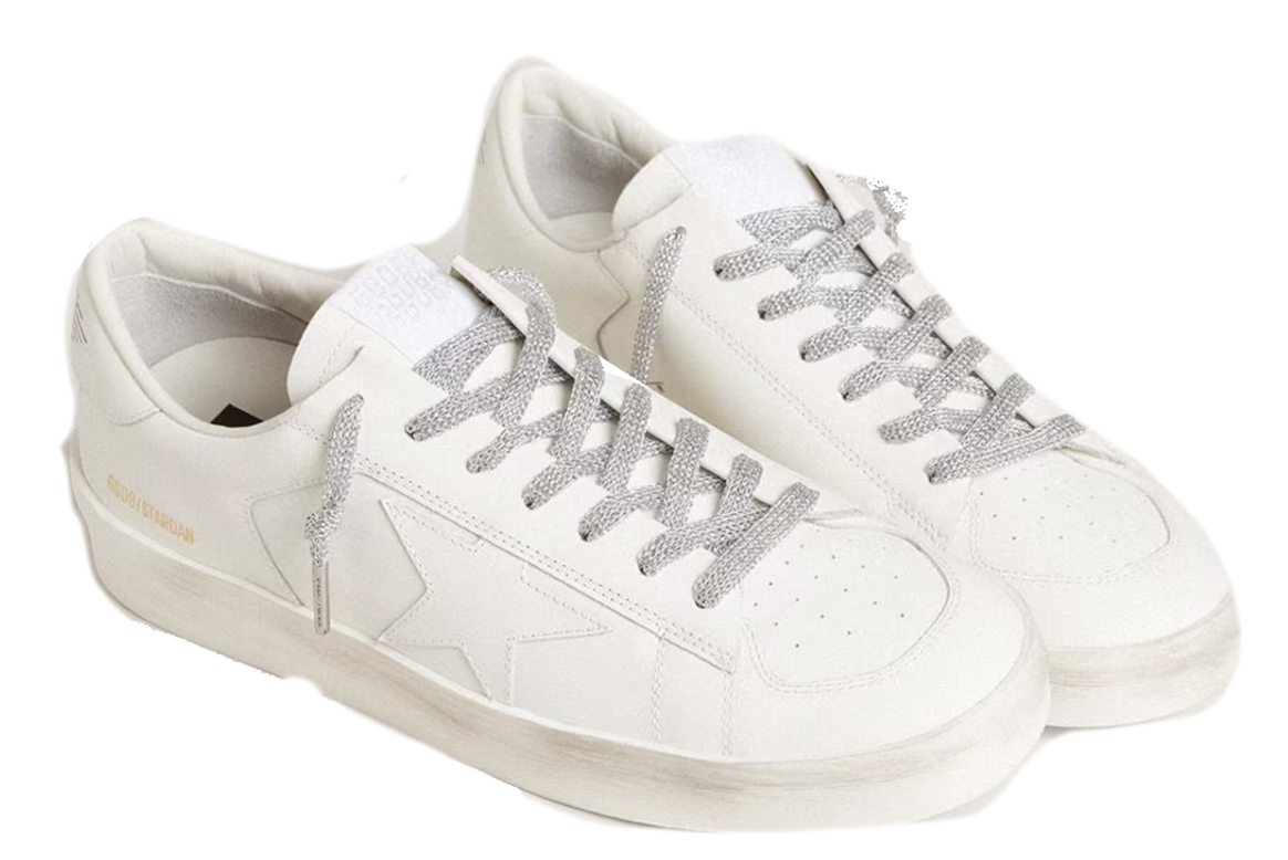 GOLDEN GOOSE KIT LACE SILVER