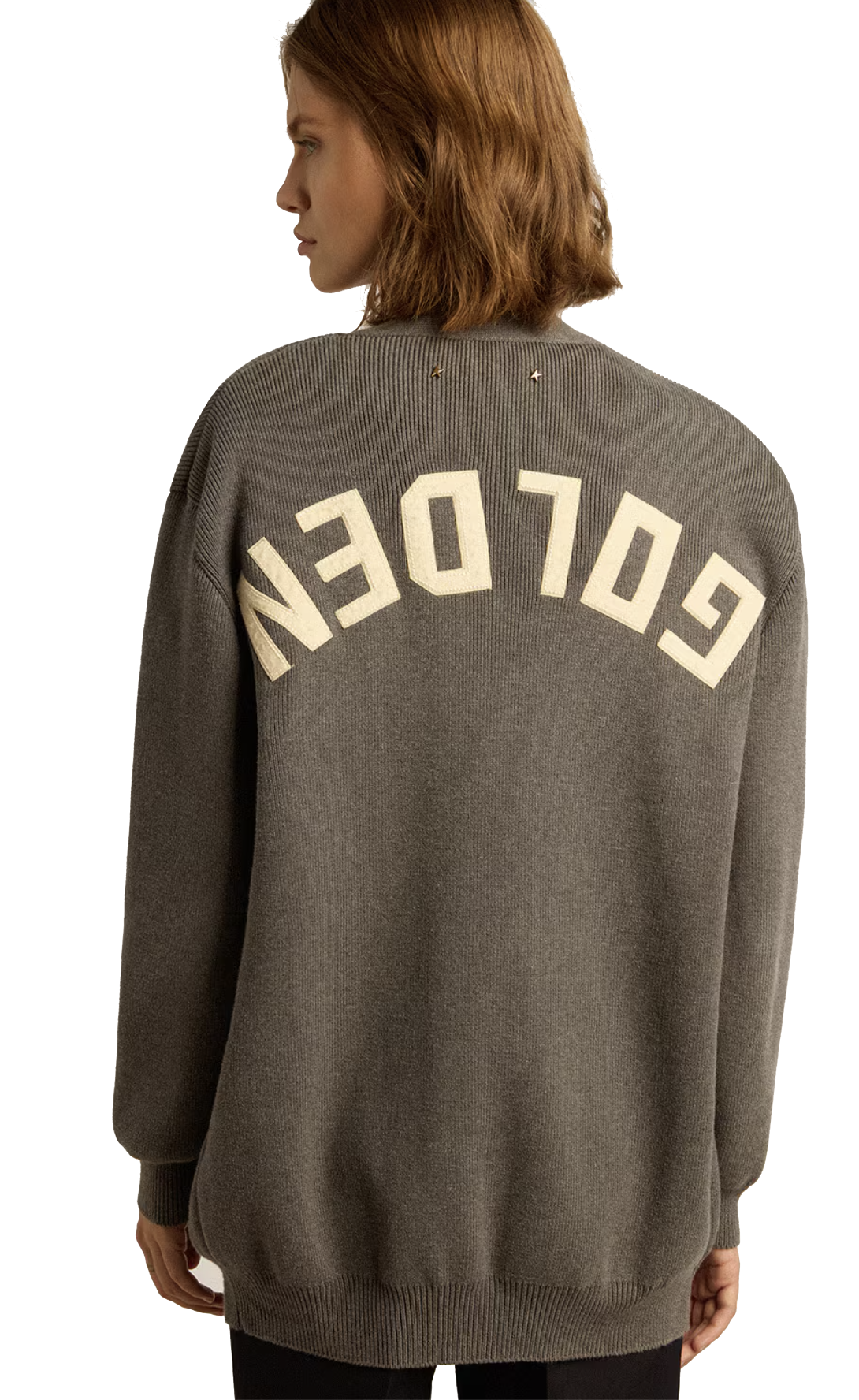 GOLDEN GOOSE CARDIGAN GREY