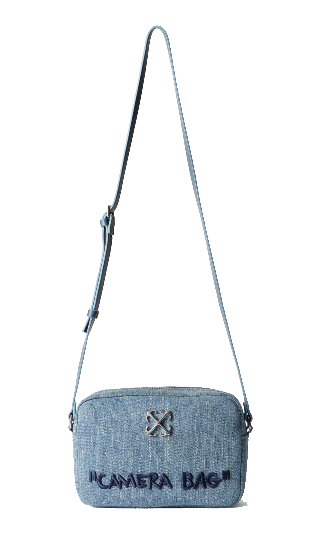 OFF WHITE JITNEY CAMERA DENIM BAG