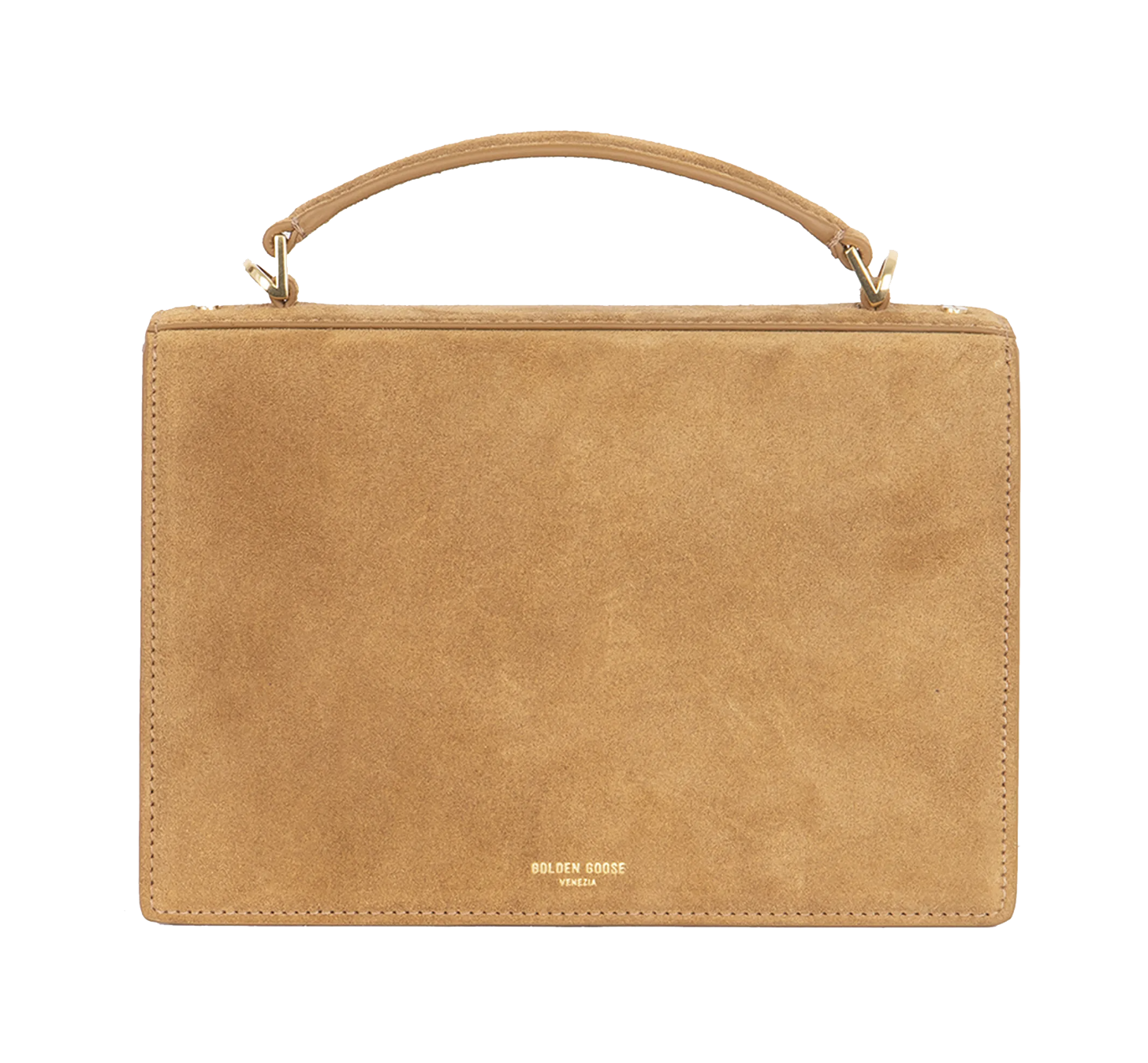 GOLDEN GOOSE VENEZIA BAG CAMEL SUEDE
