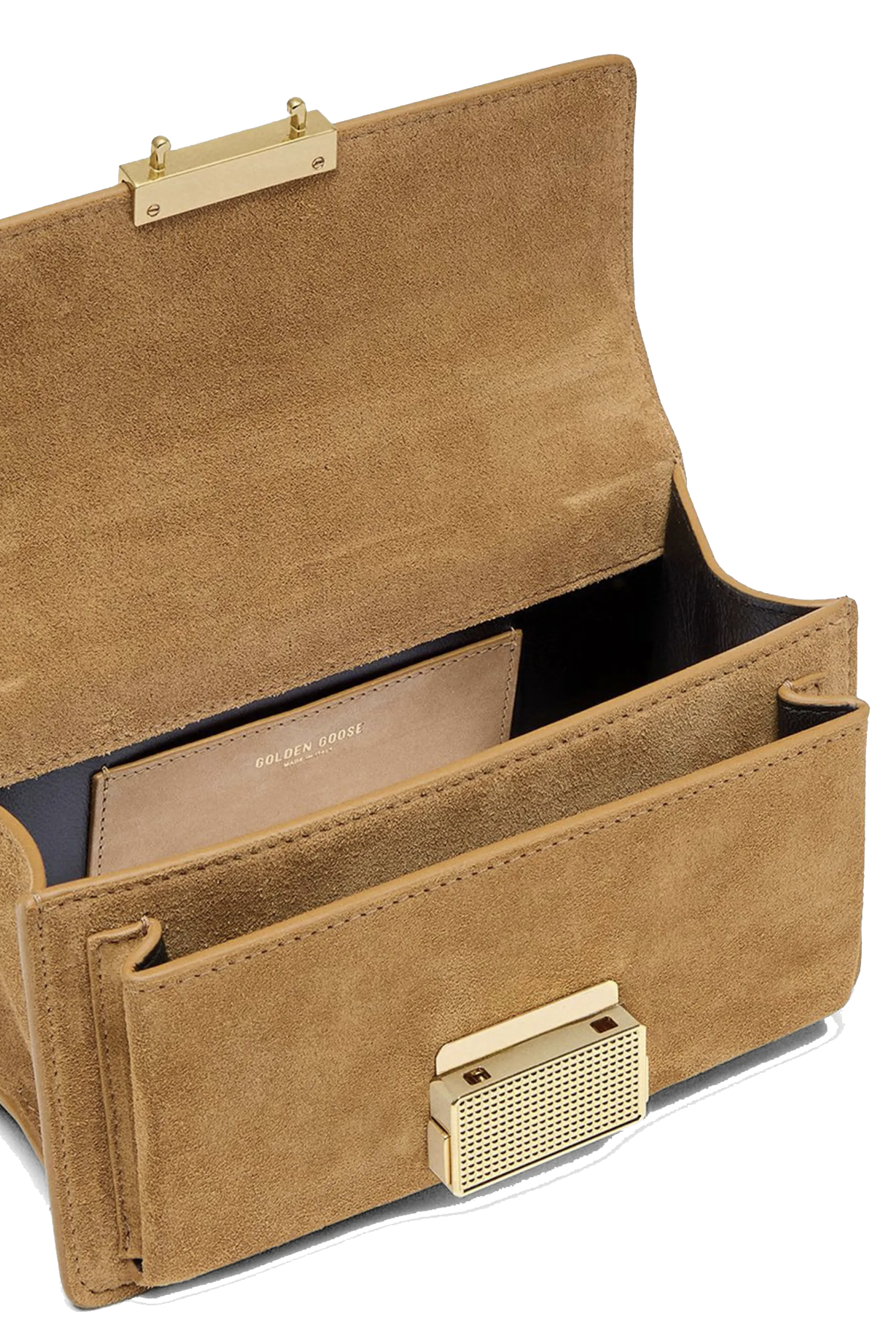 GOLDEN GOOSE VENEZIA BAG SMALL CAMEL SUEDE