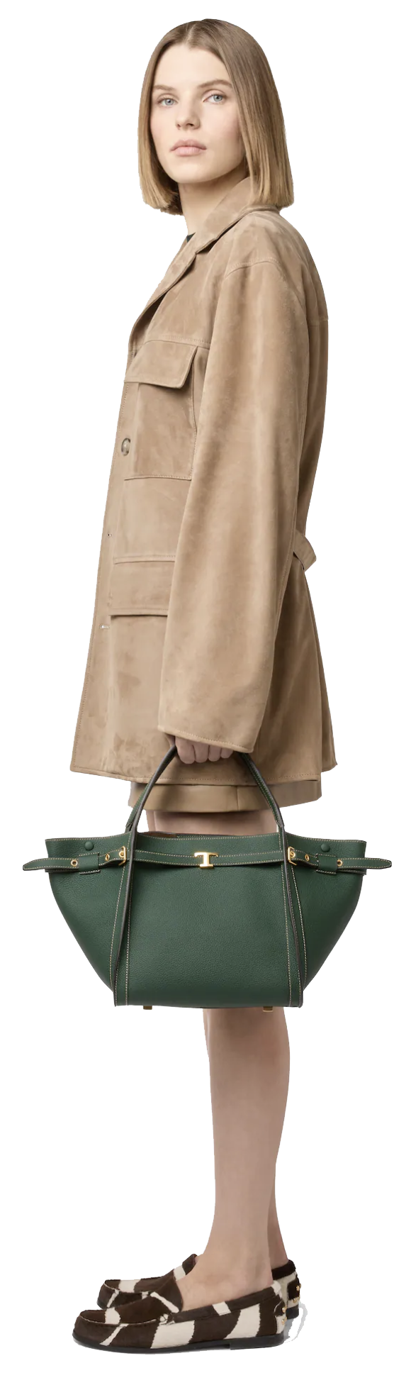 TODS SHOPPING BAG GREEN