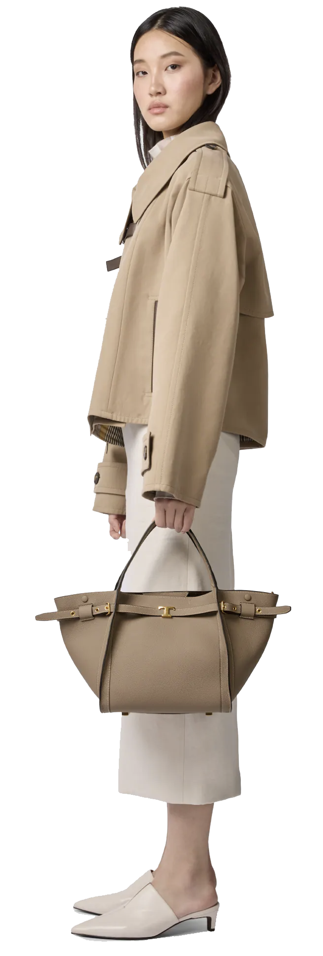 TODS SHOPPING BAG TAUPE
