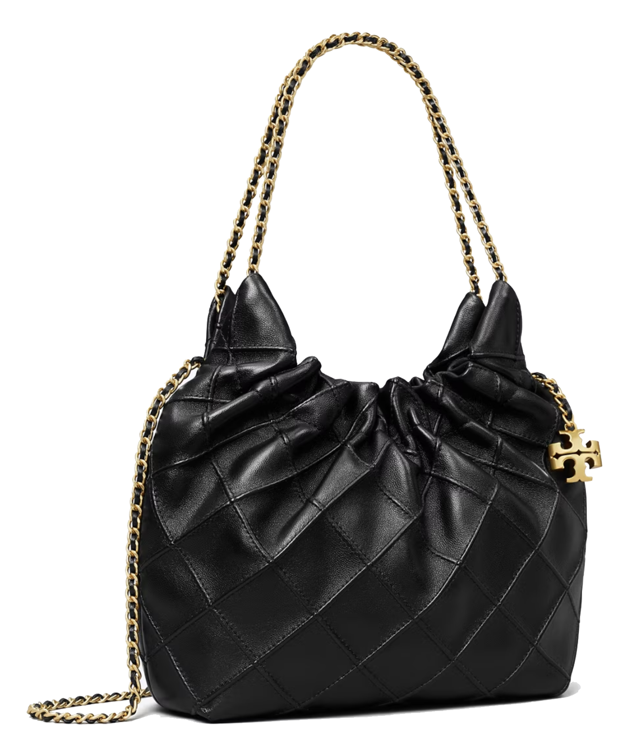 TORY BURCH FLEMING MINI HOBO BLACK