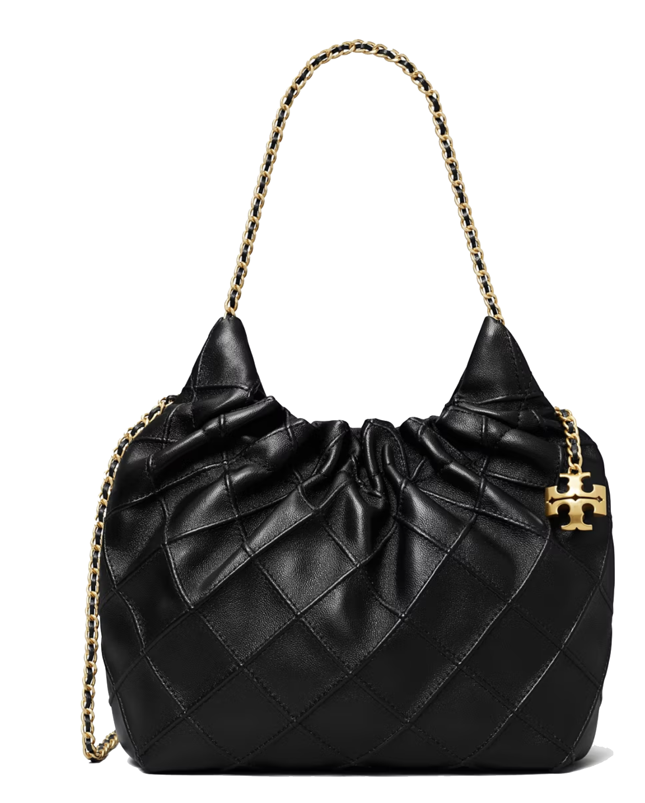 TORY BURCH FLEMING MINI HOBO Black
