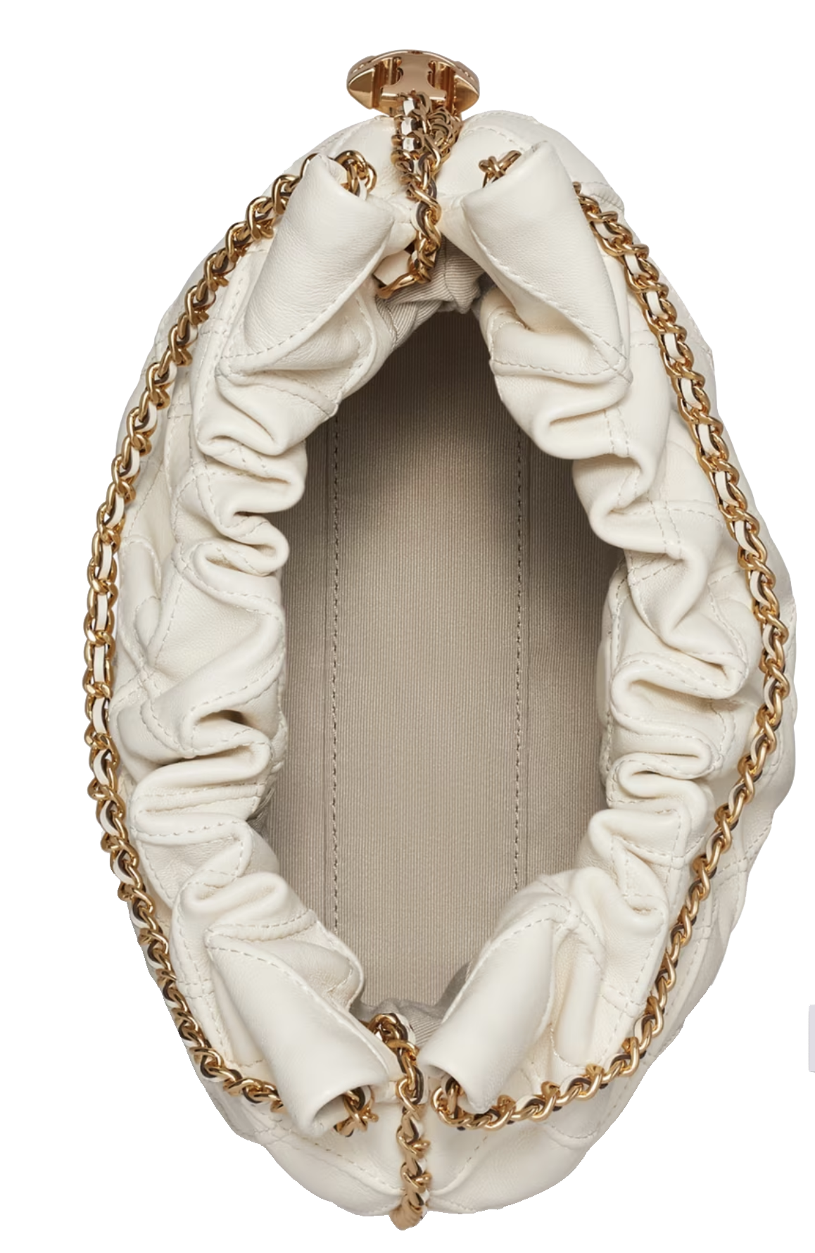 TORY BURCH FLEMING MINI HOBO CREAM