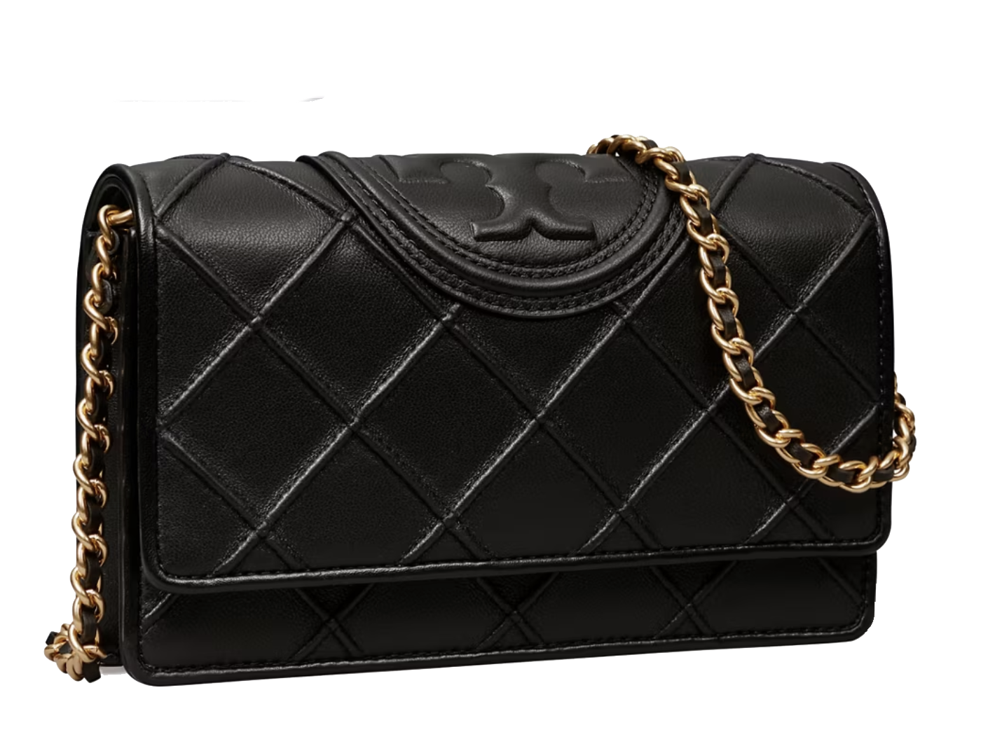 TORY BURCH FLEMING CHAINWALLET BLACK