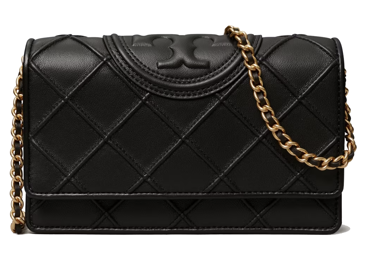 TORY BURCH FLEMING CHAINWALLET BLACK