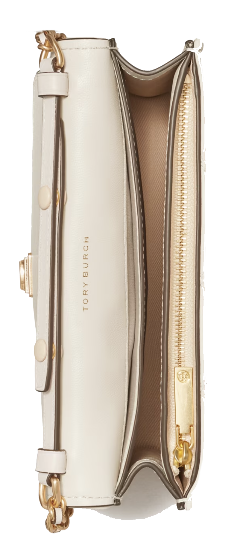 TORY BURCH FLEMING CHAINWALLET CREAM