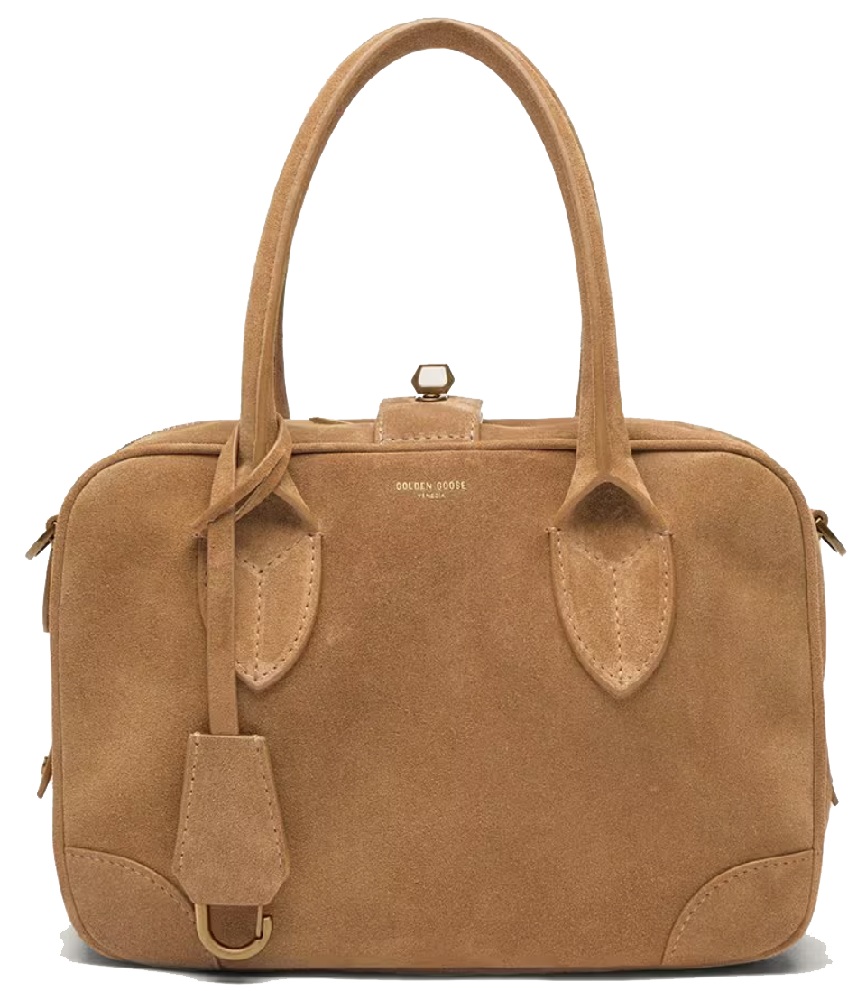 GOLDEN GOOSE VITA BAG CAMEL SUEDE