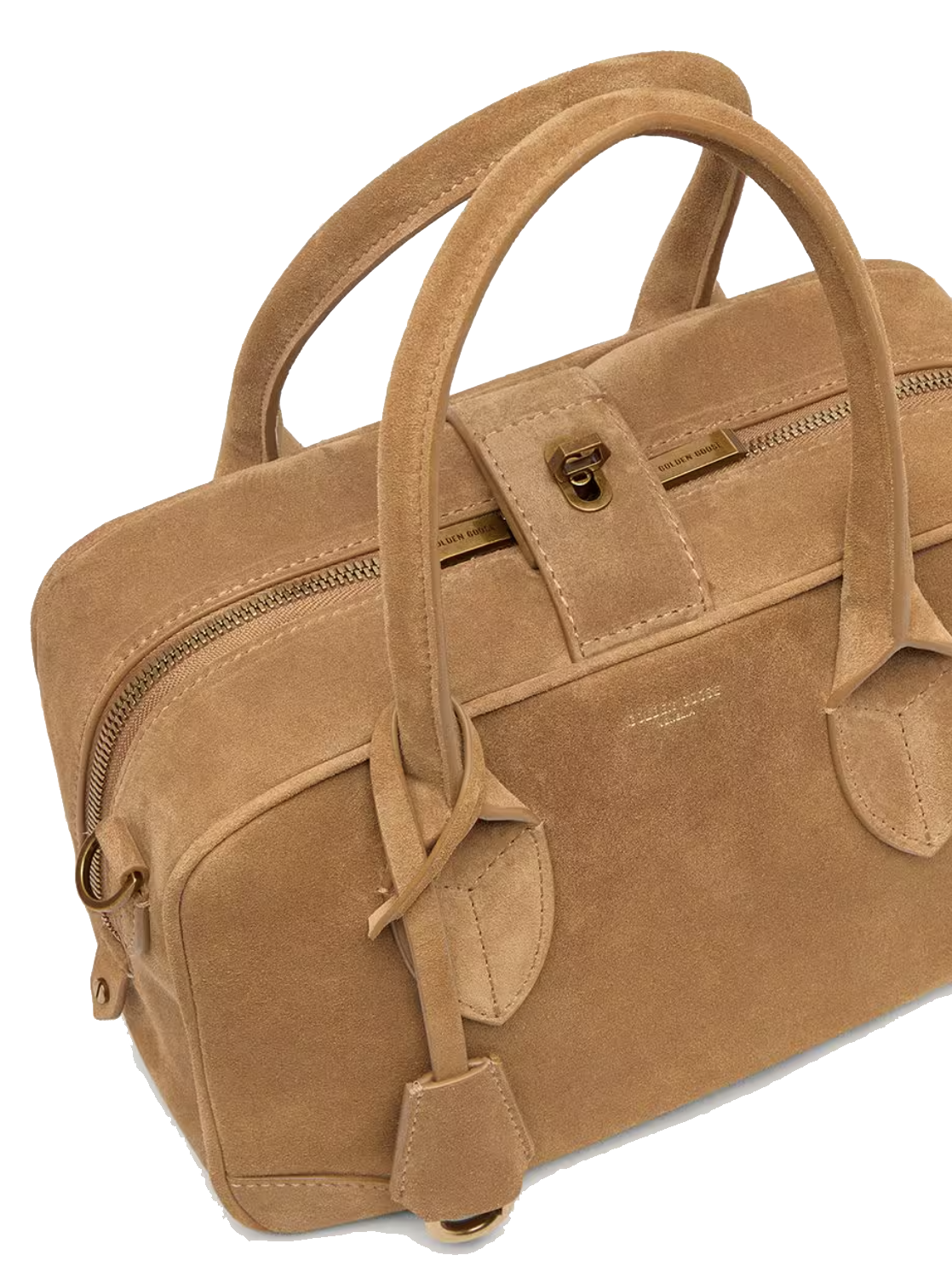 GOLDEN GOOSE VITA BAG CAMEL SUEDE