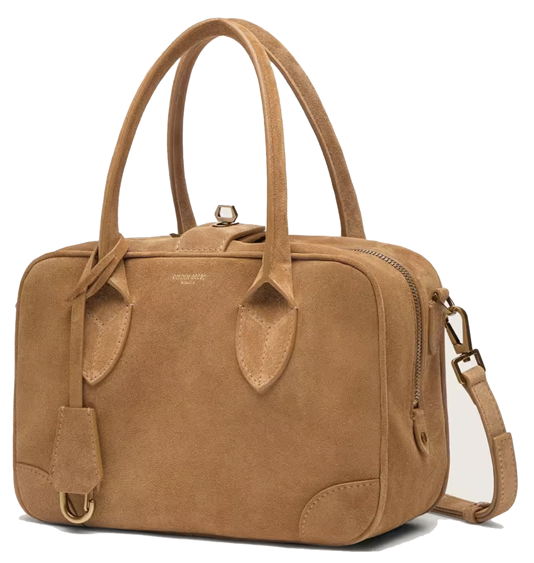 GOLDEN GOOSE VITA BAG CAMEL SUEDE
