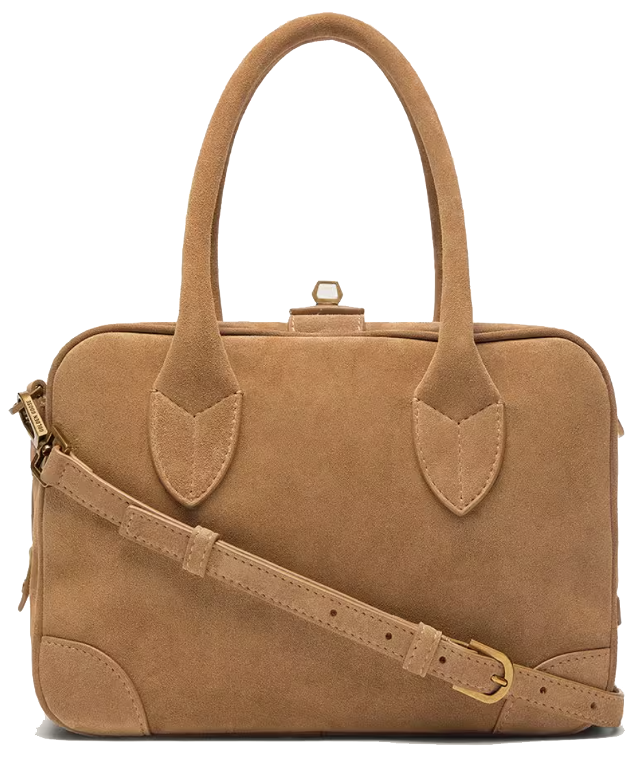 GOLDEN GOOSE VITA BAG CAMEL SUEDE