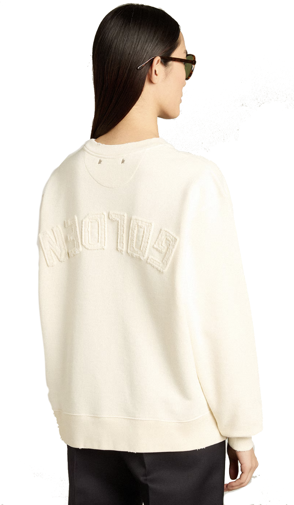 GOLDEN GOOSE 'GOLDEN' SWEATER WHITE