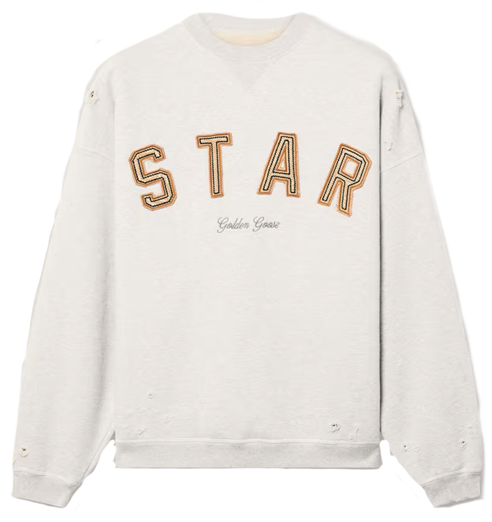 GOLDEN GOOSE "STAR' SWEATER GREY