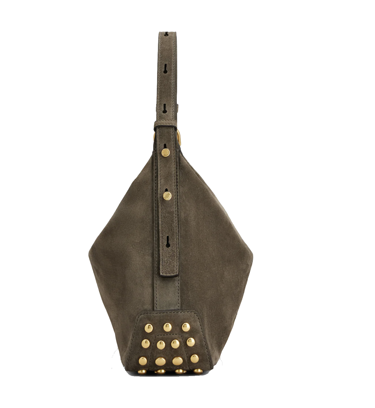 TODS METAL DOTS MINI BAG GREY SUEDE