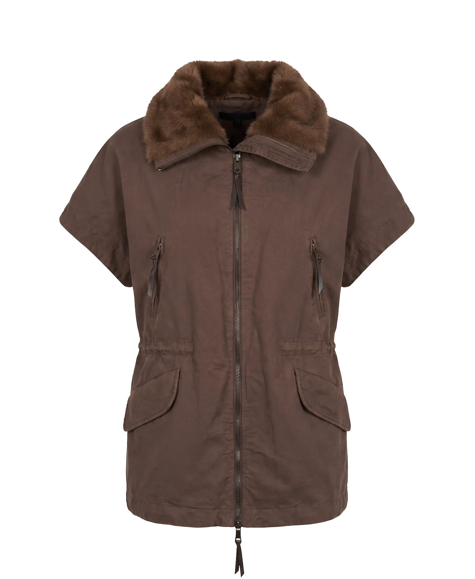 BLONDE NO.8 VEST JACKET BROWN