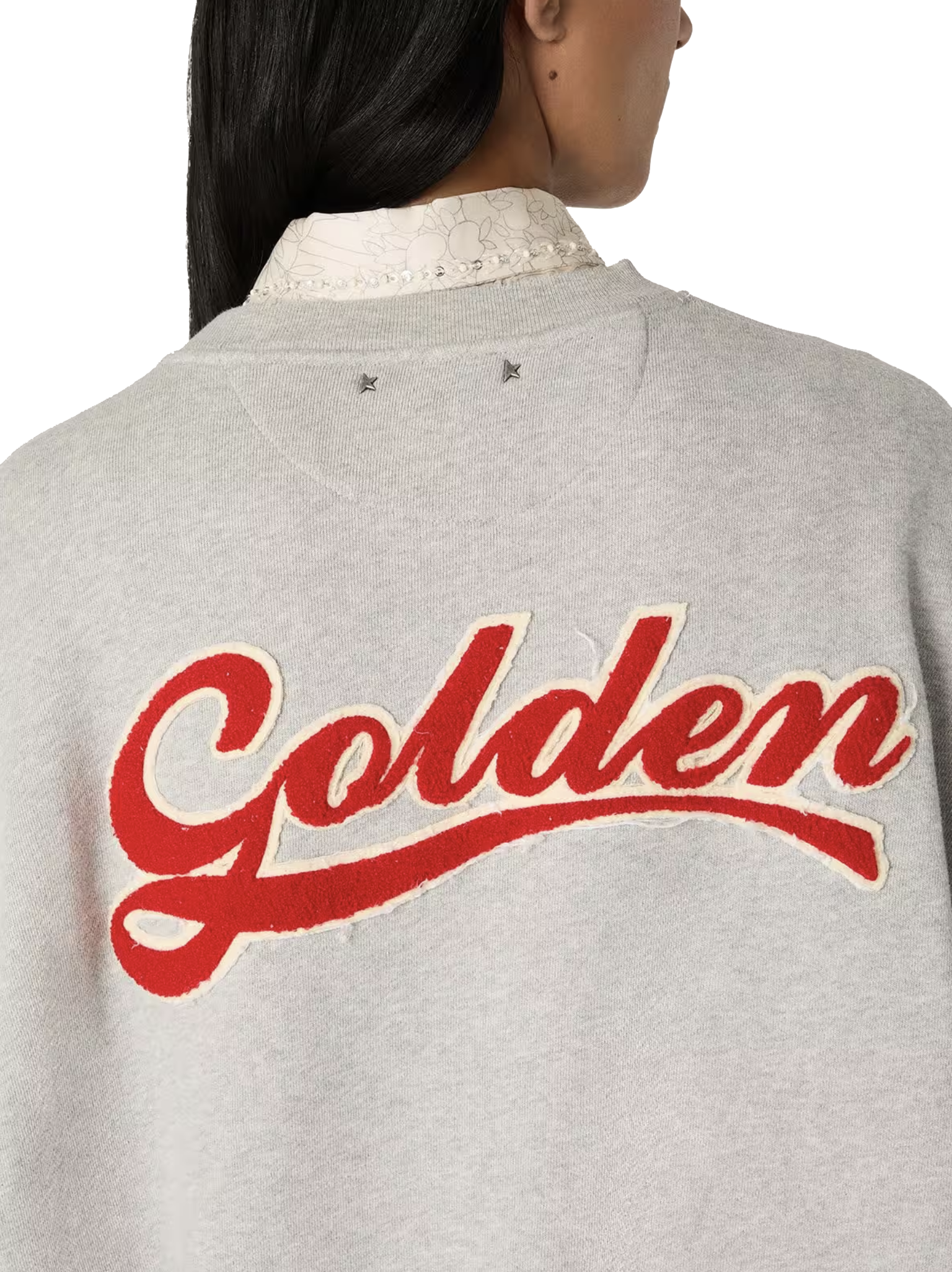 GOLDEN GOOSE SWEATSHIRT CREWNECK GREY
