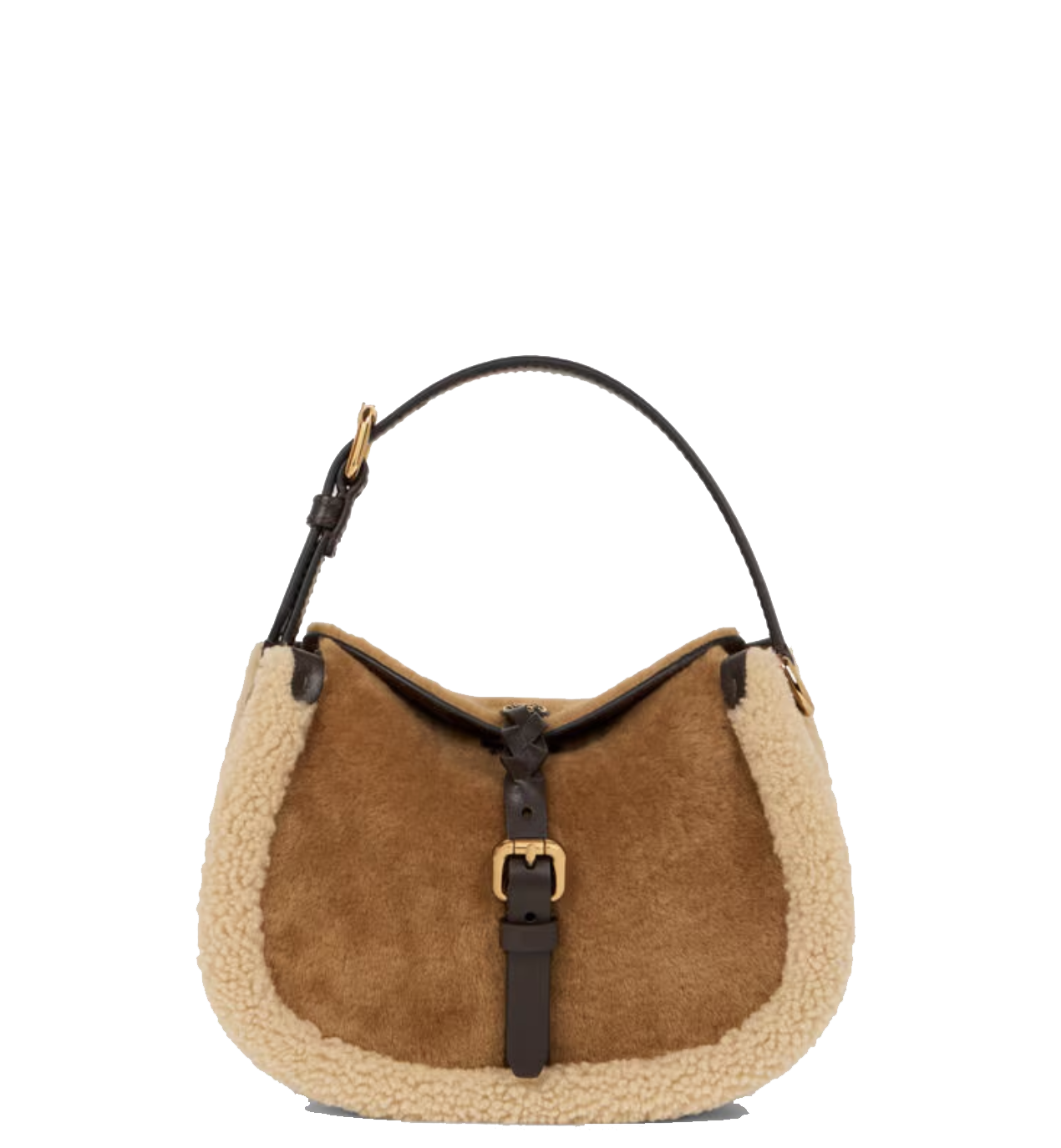 ETRO PONY CROSSBODY SMALL BAG SHEARLING SUEDE