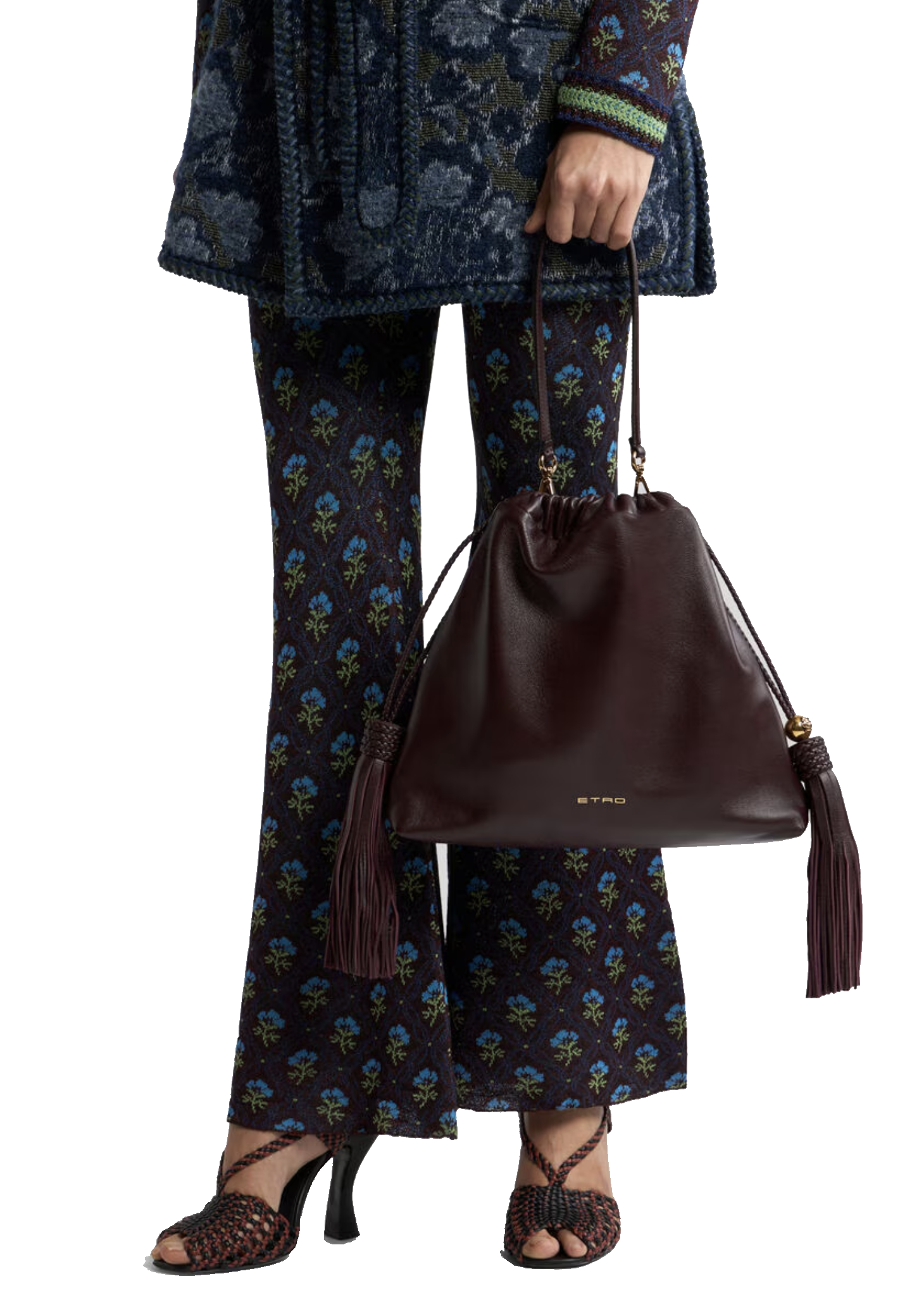 ETRO KALISPERA BAG LARGE BURGUNDY