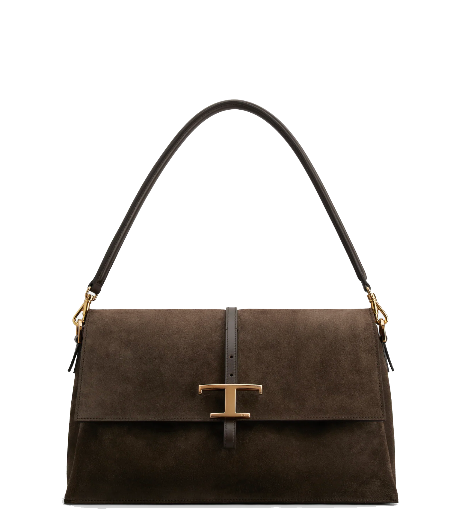 TOD'S T-TIMELESS FLAP SMALL BROWN