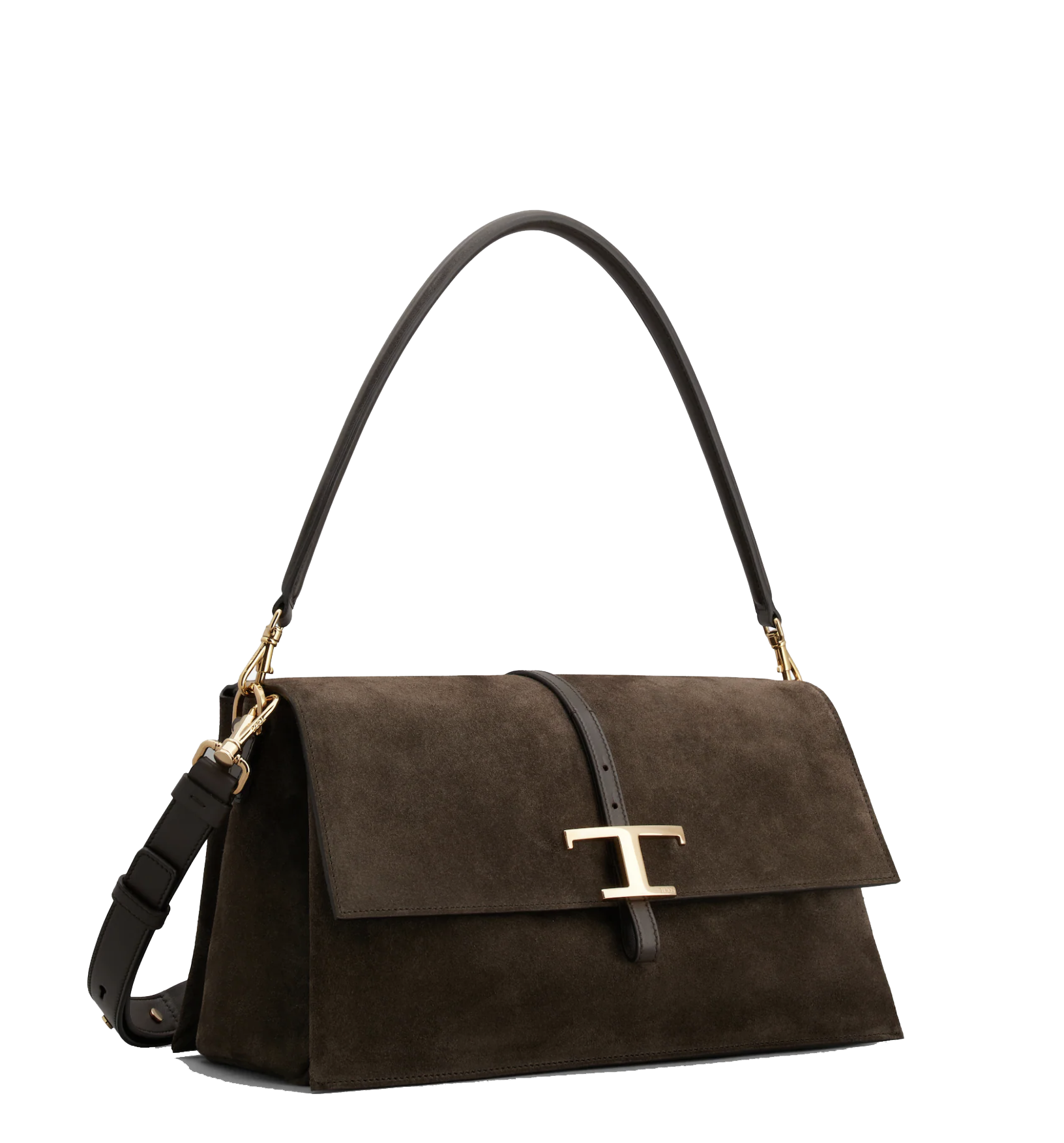 TOD'S T-TIMELESS FLAP SMALL BROWN
